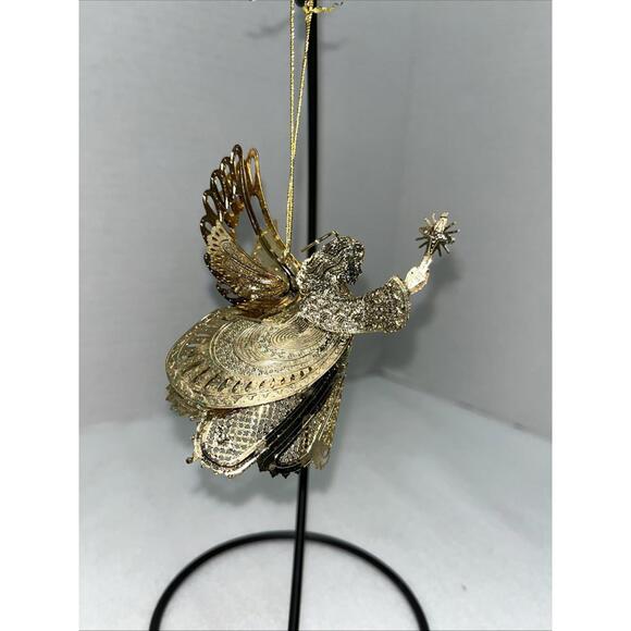 Baldwin 3D Angel With Star Gold Tone In Box - Picture 2 of 6